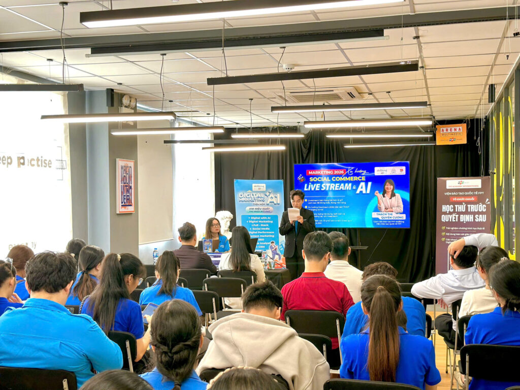 Marketing 2026 – Xu hướng Social Commerce: Livestream & AI tại FPT Skillking Cần Thơ